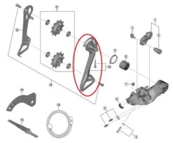 Shimano Ultegra RD-R8150 Schaltwerk Leitblech Aussen